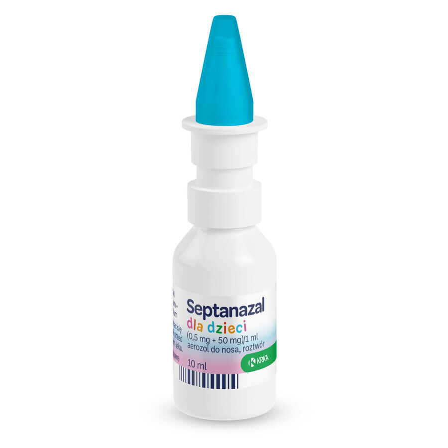 SeptaNazal voor kinderen (0,5 mg + 50 mg)/ ml, neusspray, 2 tot 6 jaar, 10 ml