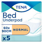 Tena Bed, absorberende pads, Normaal, 60 cm x 90 cm, 5 stuks