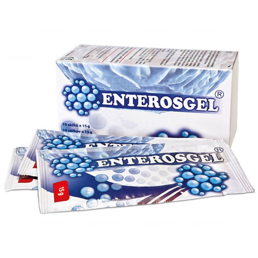 Enterosgel, suspensión oral, 15 g x 10 sobres