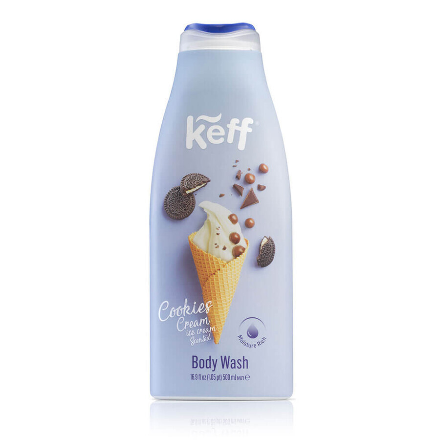 Keff Cookies & Cream Duschgel, 500 ml, Sano