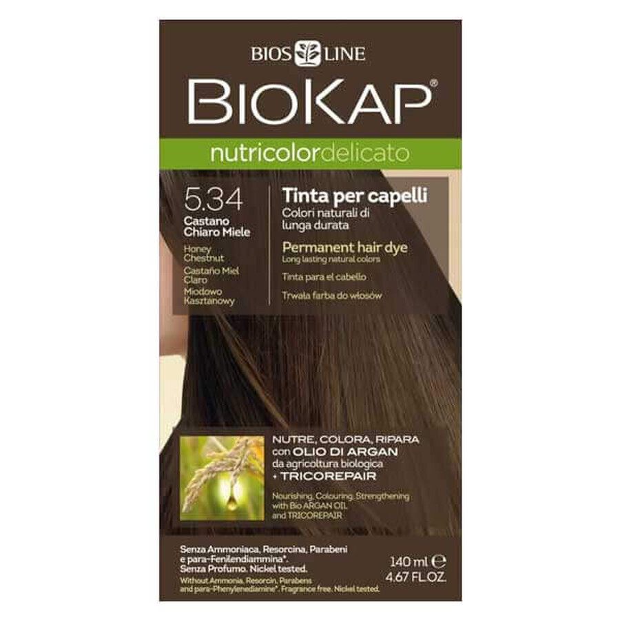 Biokap Nutricolor Delicato, coloration, 5.34 châtaigne, 140 ml