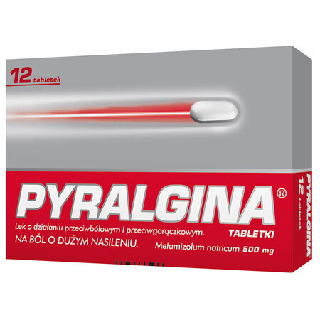 Pyralgin 500 mg, 12 tablets