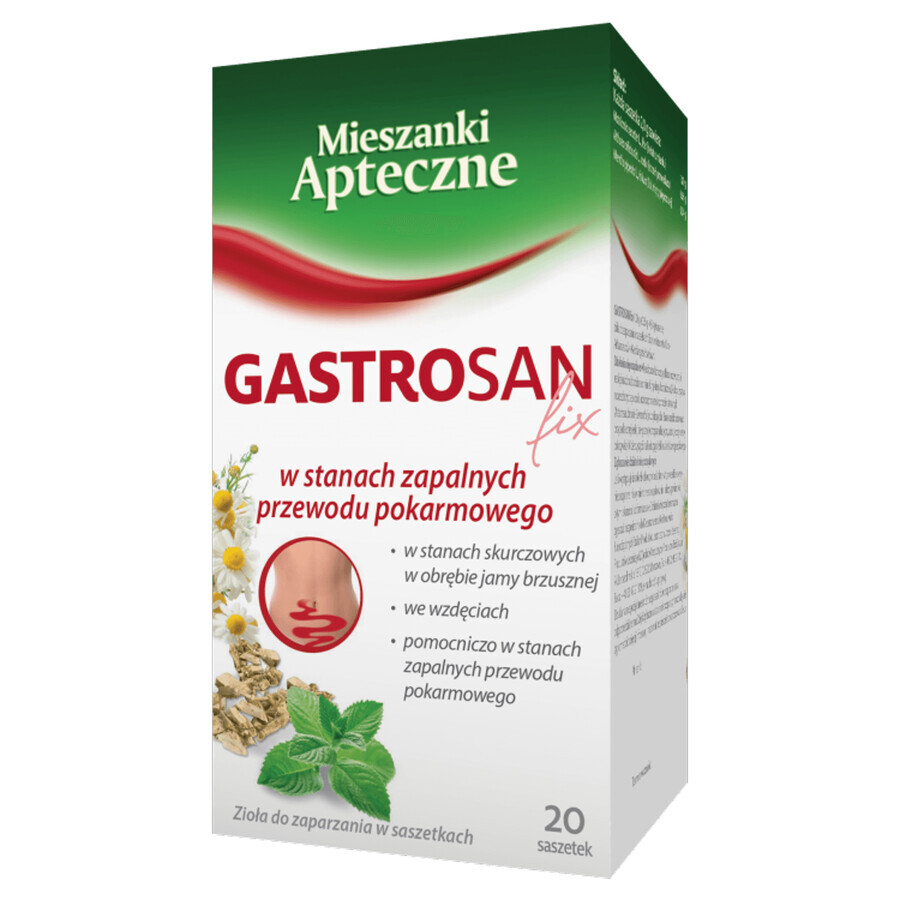 Gastrosan fix (1000 mg + 660 mg + 340 mg)/ 2 g, 20 sachets