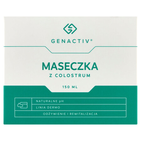 Genactiv, colostrum gezichtsmasker, 150 ml