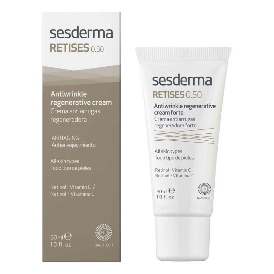 Sesderma Retises 0,5%, cremă de față regenerantă antirid, 30 ml