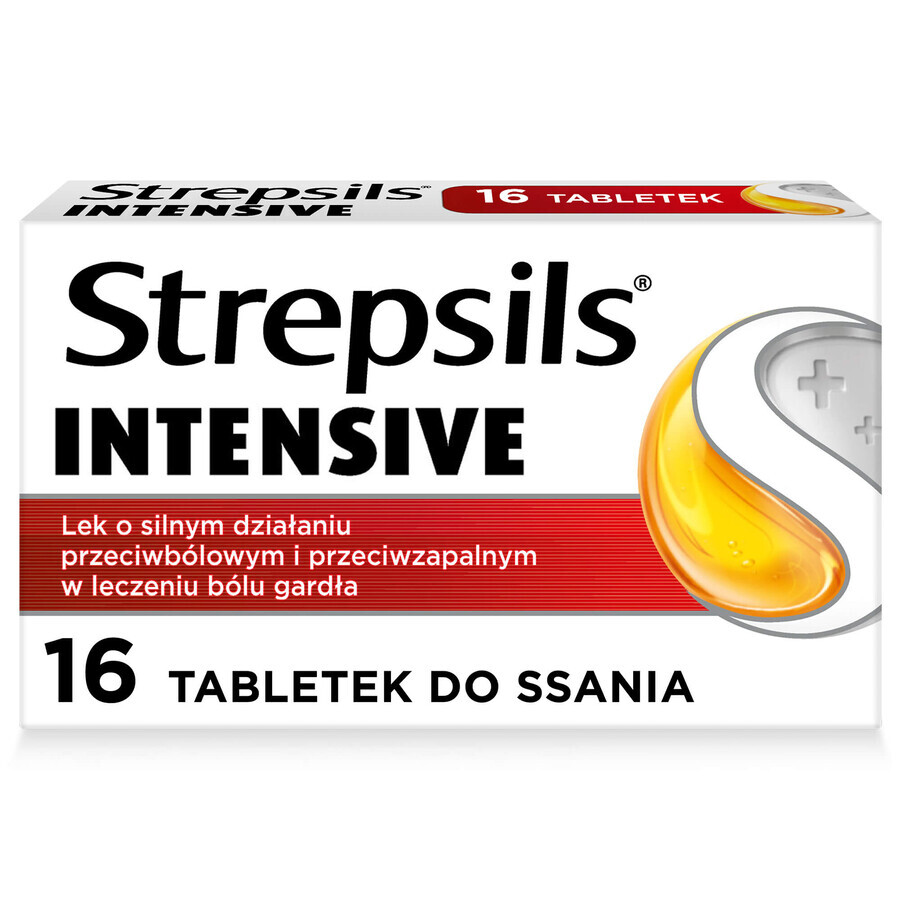 Strepsils Intensief 8,75 mg, 16 zuigtabletten