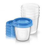 Avent, recipientes para comida con tapa, 180 ml, SCF619/ 05, 5 piezas