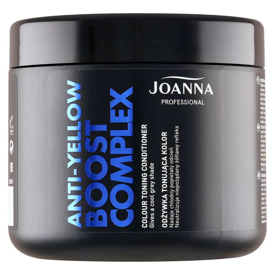 Joanna Professional Anti-Yellow Boost Complex, après-shampooing colorant, 500 g