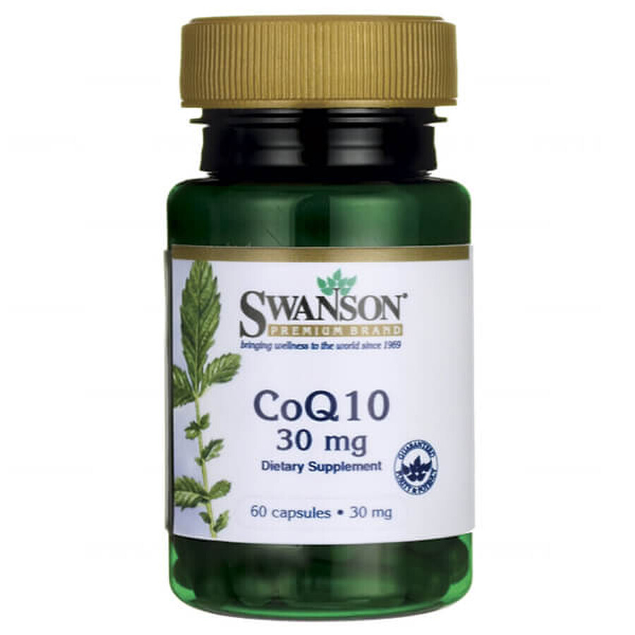 Swanson CoQ10, co-enzym Q10 30 mg, 60 capsules