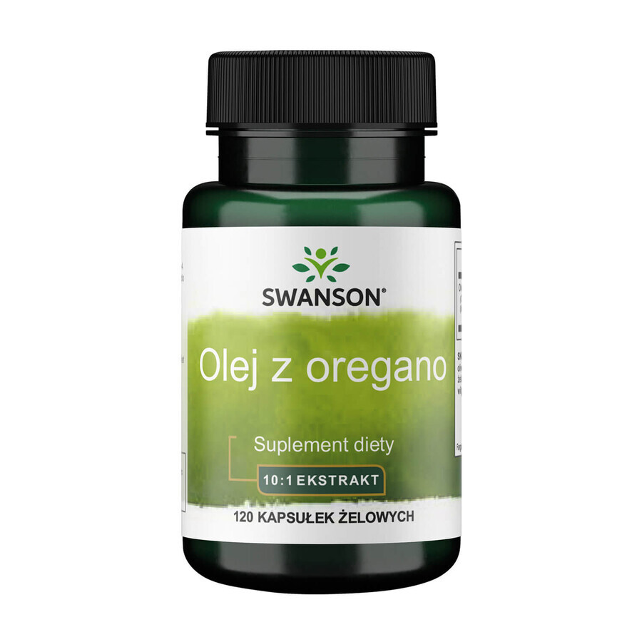 Swanson Oregano Olie, oregano extract, 120 gel capsules