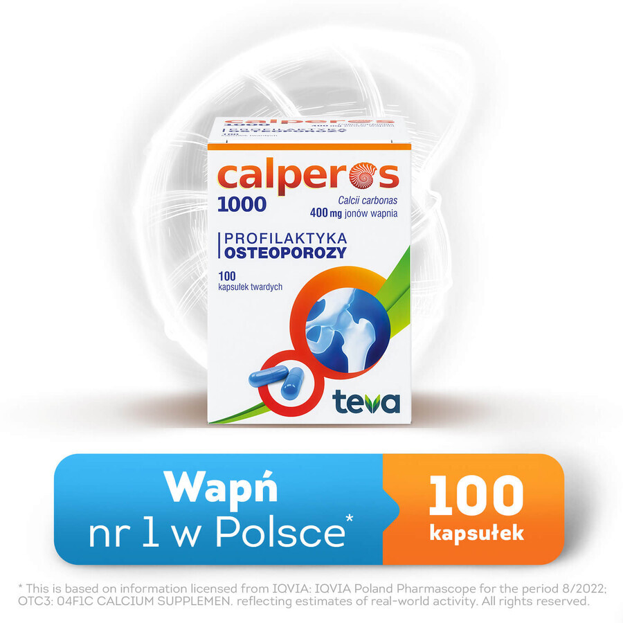 Calperos 1000 400 mg, 100 harde capsules