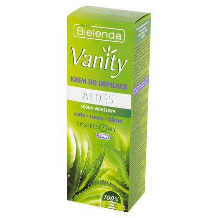 Bielenda Vanity, ontharingscrème, Aloë Vera, 100 ml