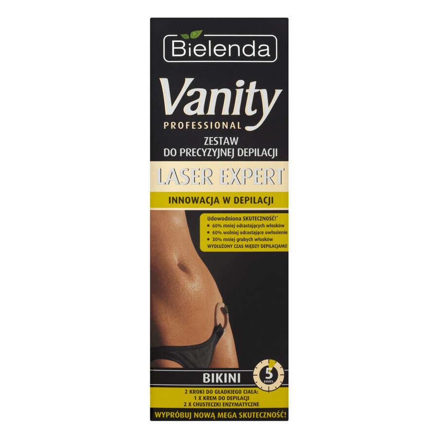 Bielenda Vanity Laser Expert, kit voor nauwkeurig ontharen, bikini, 100 ml