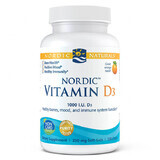 Nordic Naturals Vitamine D3, vitamine D 1000 IE, sinaasappelsmaak, 120 capsules