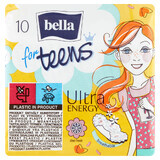 Bella for Teens, maandverband met vleugels, deo fresh, Ultra Energy, 10 stuks