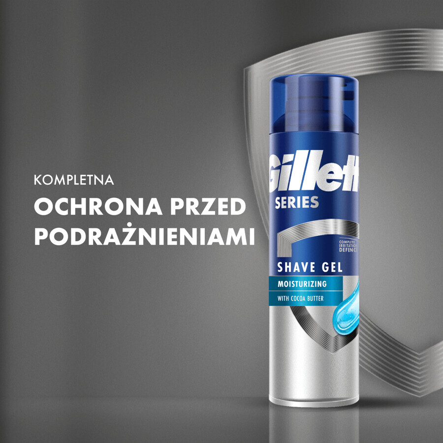 Gillette Series, Scheergel, Hydraterend, 200 ml