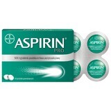 Aspirin Pro 500 mg, 8 film-coated tablets