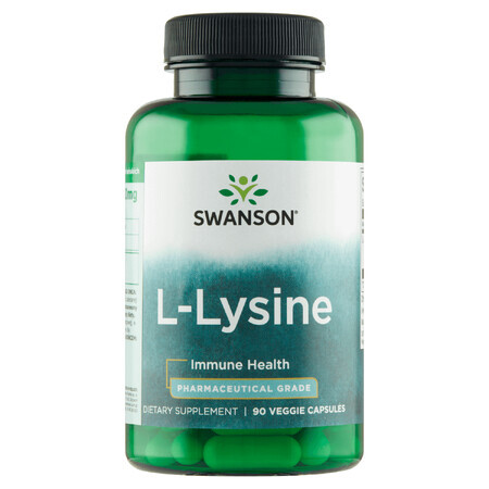 Swanson, AjiPure L-lysine, VEGE 90 capsules