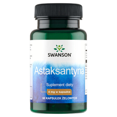 Swanson Astaxanthine, astaxanthine, 60 gélules