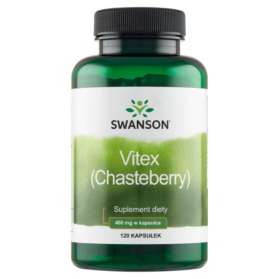 Swanson Vitex Chasteberry, onbevlekt, 120 capsules