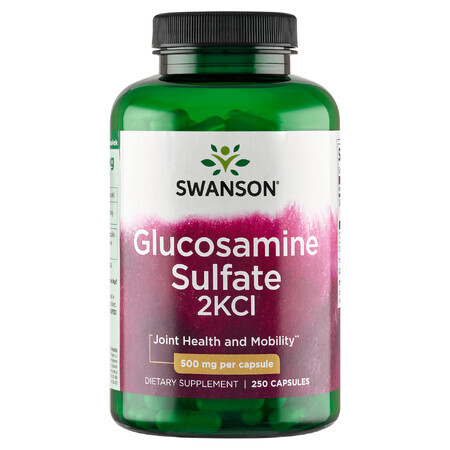 Swanson Glucosamine Sulfaat 2KCl, glucosamine, 250 capsules