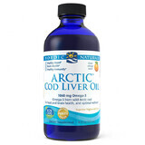 Nordic Naturals Arctic levertraan, sinaasappelsmaak, 237 ml