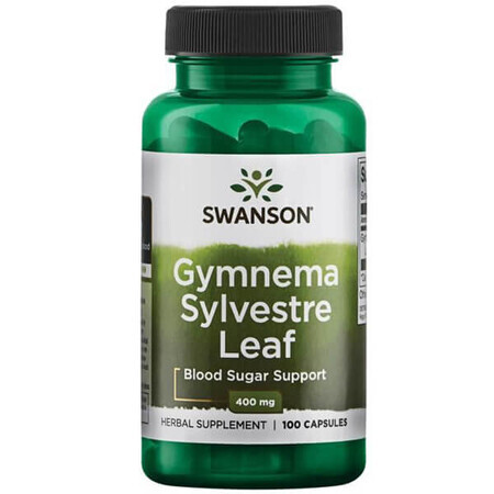 Swanson Gymnema Sylvestre Blad, gurmar blad, 100 capsules