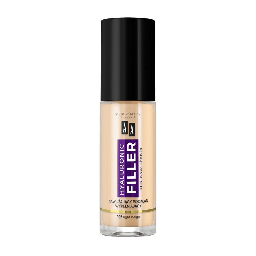 AA MakeUp, base de maquillaje rellenadora de arrugas Filler, nº 103, beige claro, 30 ml