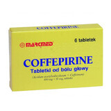 Coffepirine Hoofdpijn Tabletten 450 mg + 50 mg, 6 tabletten