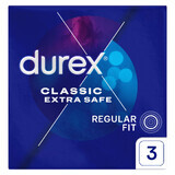 Durex Extra Safe Extra Lubricant Reinforced Condoms 3 Pack