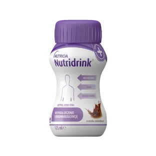 Nutridrink, nourishing formula, chocolate flavor, 4 x 125 ml