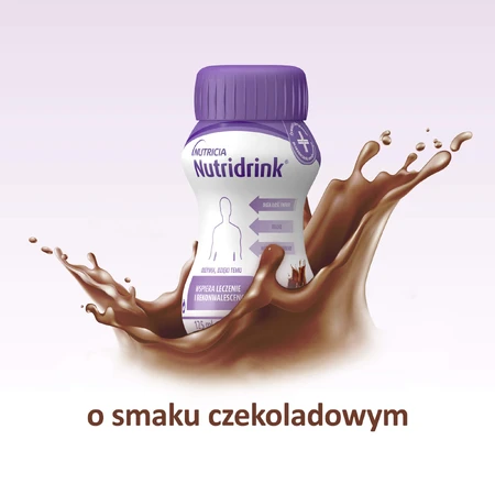 Nutridrink, nourishing formula, chocolate flavor, 4 x 125 ml