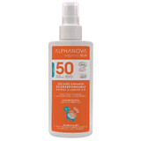 Alphanova Sun Kids Bio, zonnebrandspray voor kinderen, hypoallergeen, SPF 50, 125 g