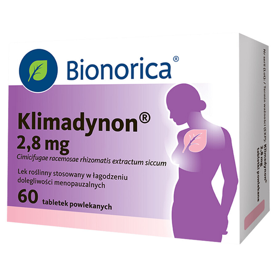 Klimadinon 2,8 mg, 60 comprimidos recubiertos con película