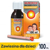 Nurofen for children Forte orange 40 mg/ml, oral suspension, 3 months to 12 years, 100 ml