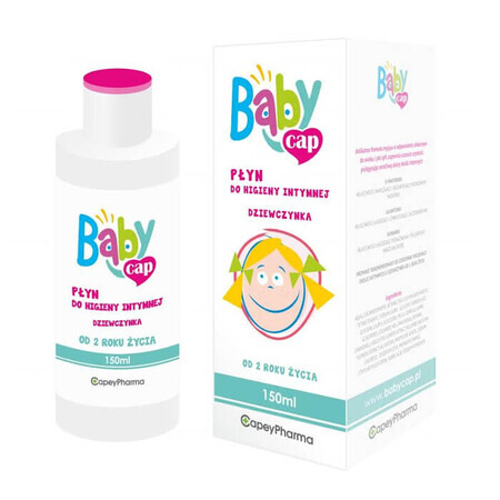 Babycap, lotion voor intieme hygiëne, meisje, vanaf 2 jaar, 150 ml