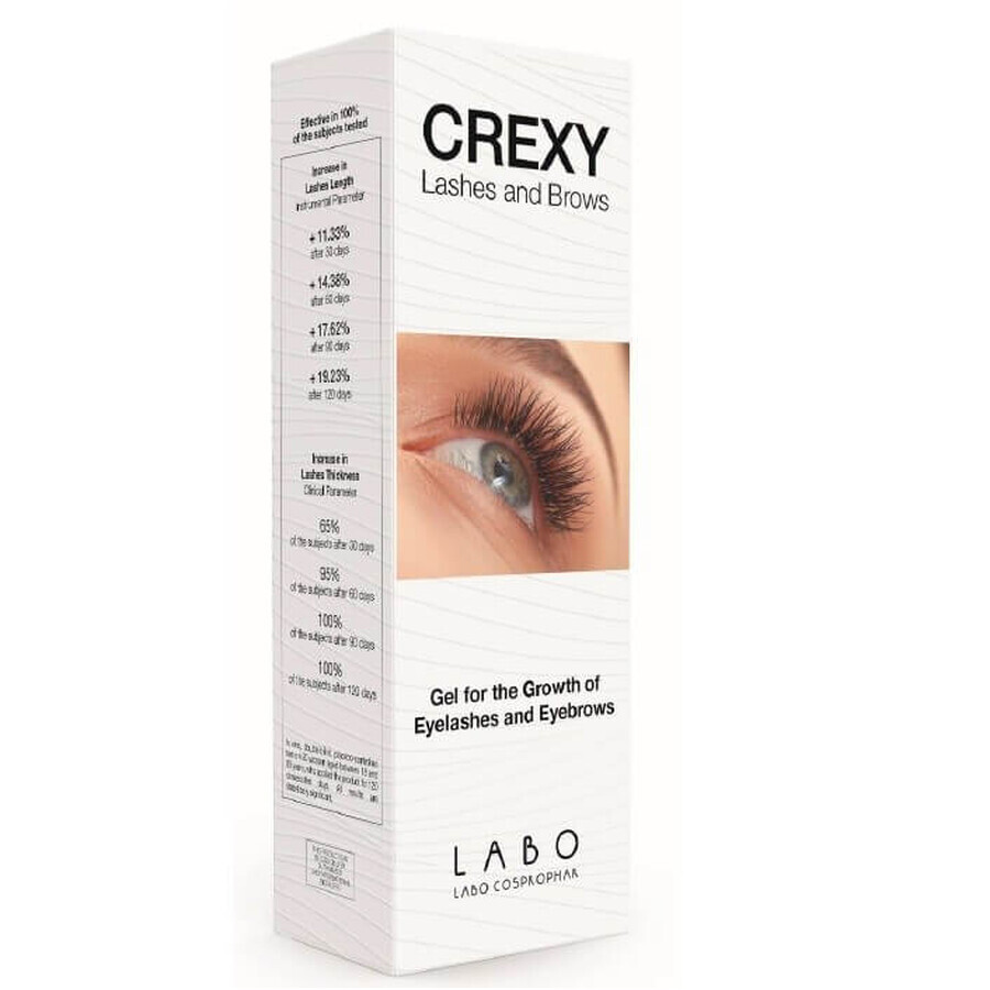 Gel de croissance des cils et des sourcils Crexy, 8 ml, Labo