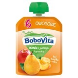 BoboVita Mousse in a tube, apricot with apple and pear, after 6 months, 80 g