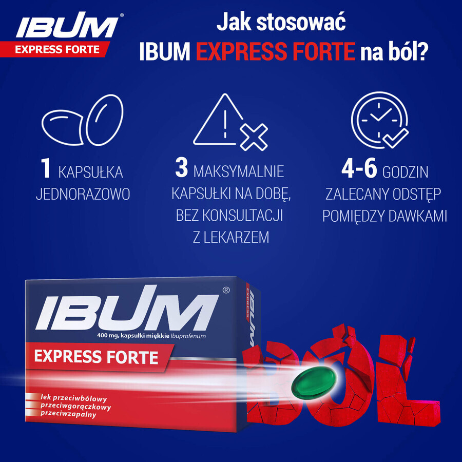 Ibum Express Forte 400 mg, 36 cápsulas blandas