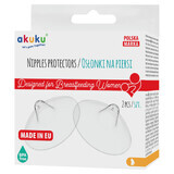 AKUKU, silicone breast shields, 2 pieces