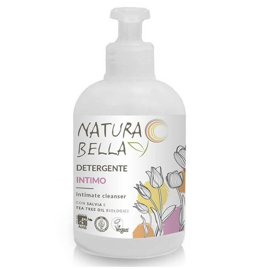 Gel per l'igiene intima con estratto di salvia e tea tree ECO, 300 ml, Bio Natura Bella