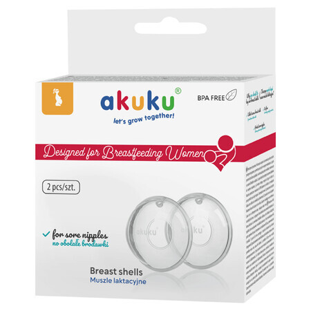 AKUKU, nursing cups, 2 pieces