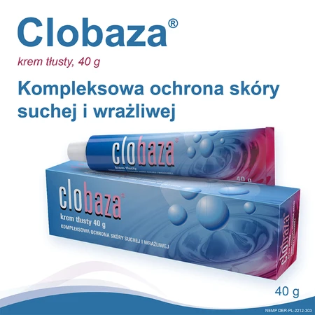 Clobaza, oily cream, complete protection for dry and sensitive skin, 40 g