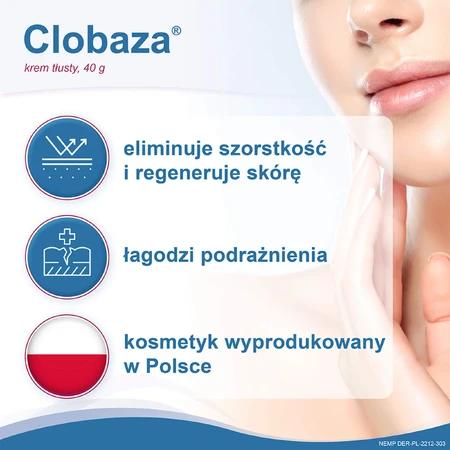 Clobaza, oily cream, complete protection for dry and sensitive skin, 40 g