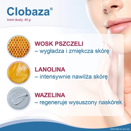 Clobaza, oily cream, complete protection for dry and sensitive skin, 40 g