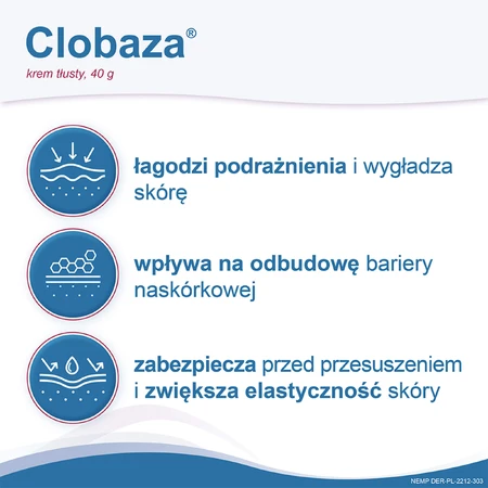 Clobaza, oily cream, complete protection for dry and sensitive skin, 40 g