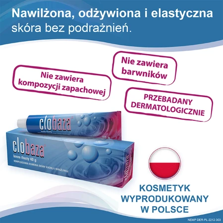 Clobaza, oily cream, complete protection for dry and sensitive skin, 40 g