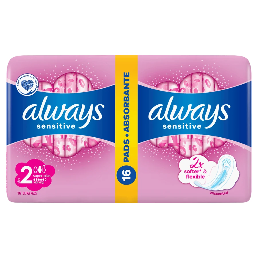 Always Ultra Sensitive, podpaski ze skrzydełkami, Super Plus, 16 sztuk: ceny i cechy