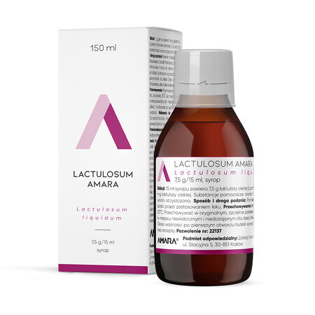 Lactulosum Amara 7,5 g/ 15 ml, sciroppo, 150 ml