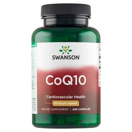 Swanson CoQ10, co-enzym Q10 30 mg, 240 capsules